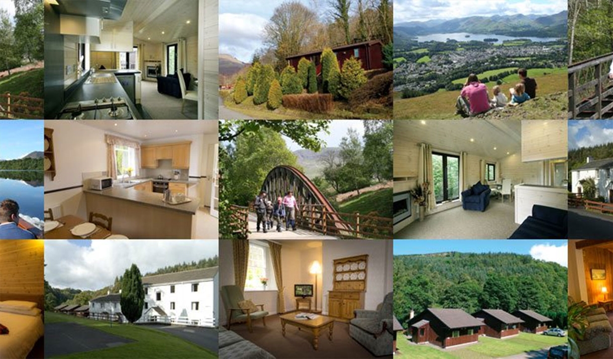 Collage of Photos from Low Briery Holiday Park in Keswick, Lake District