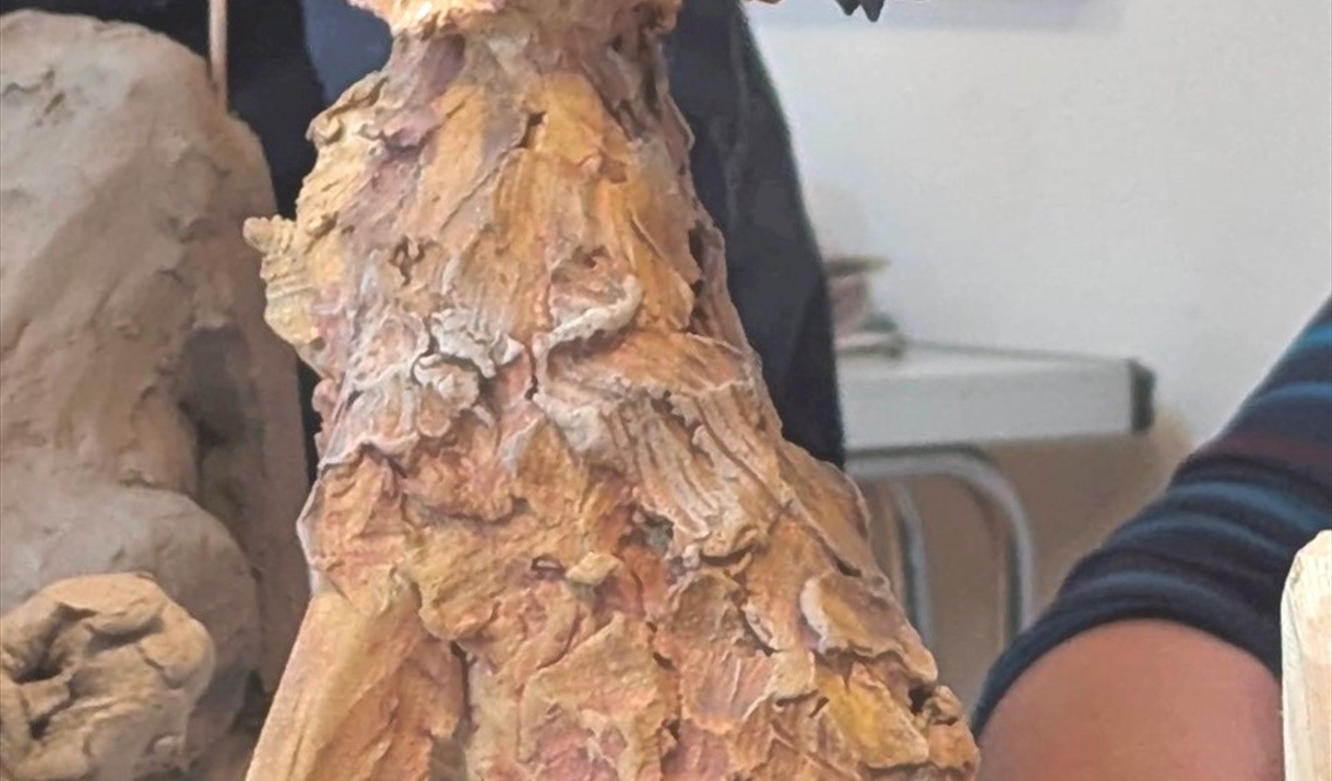 a hare sculpture made by Mark Bradley