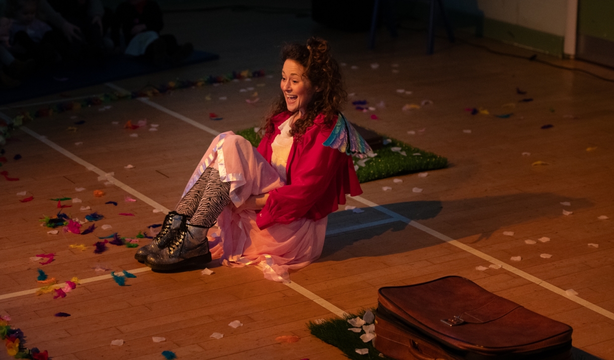 Sally Ann Staunton performing search for the missing sparkle