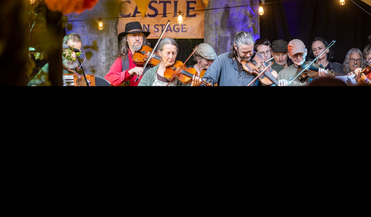 Folk Musicians Performing at Muncaster.