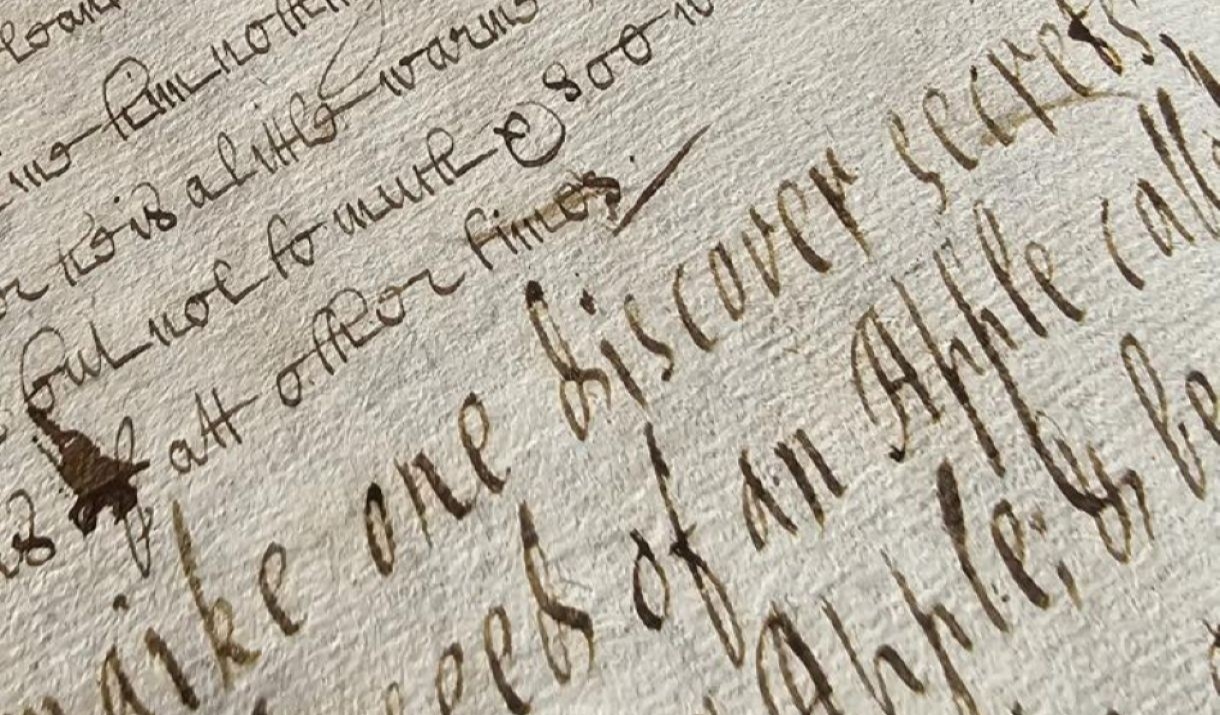 Archival text from Muncaster Castle