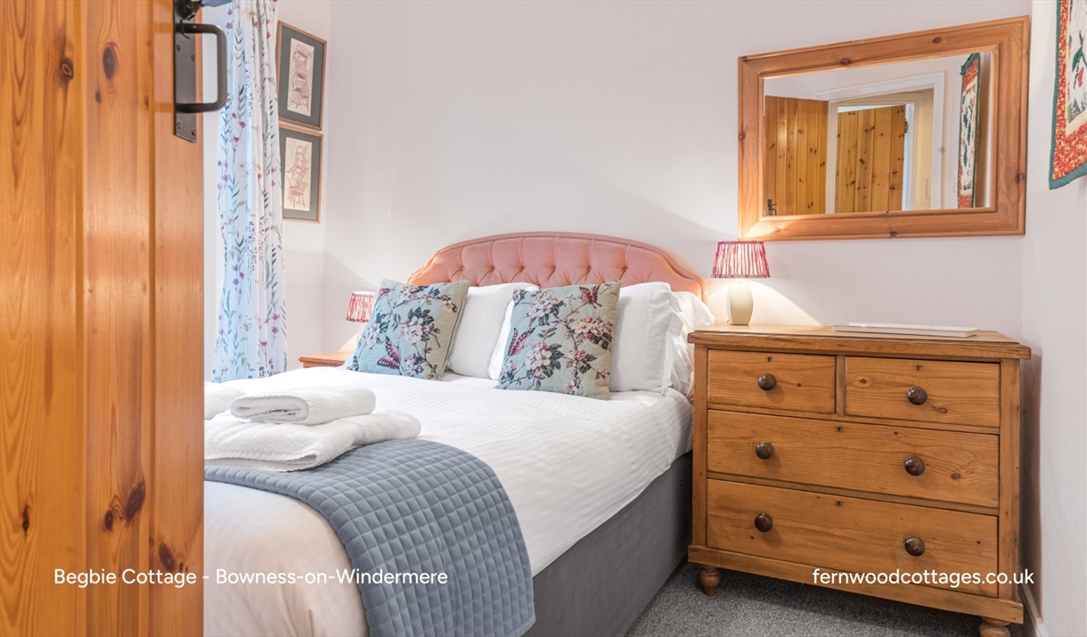 Double bedroom in a cottage available from Fernwood Cottages in the Lake District & Cumbria