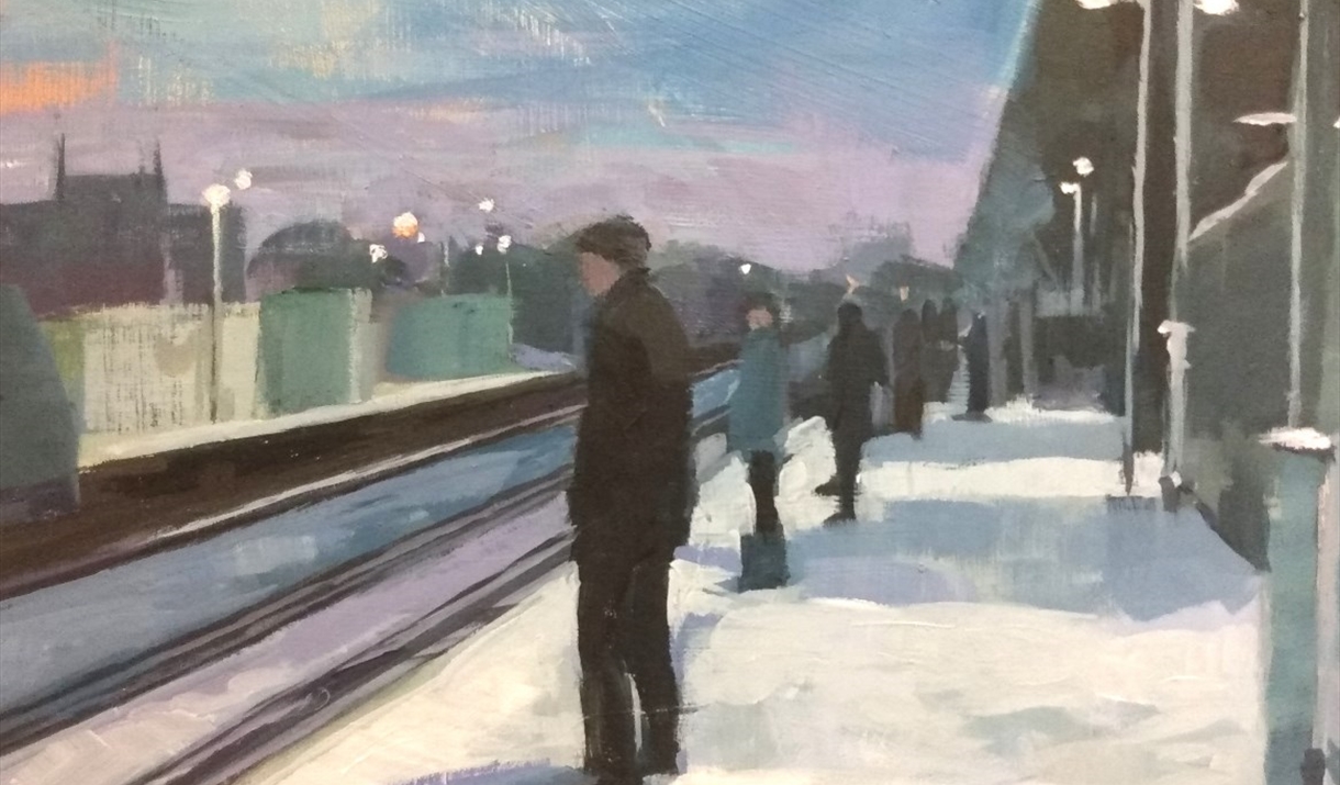 At the Station' in Acrylics with Ceri Allen