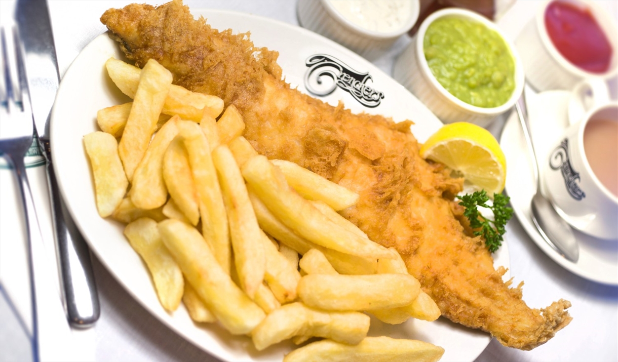 Fish and chips from Trenchers Bowness in Bowness-on-Windermere, Lake District