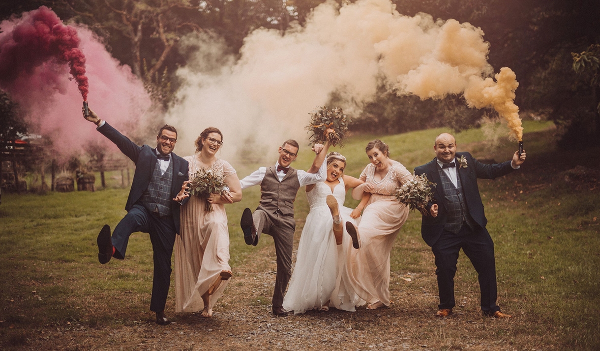 Bridal Party at The Wild Boar Inn in Windermere, Lake District