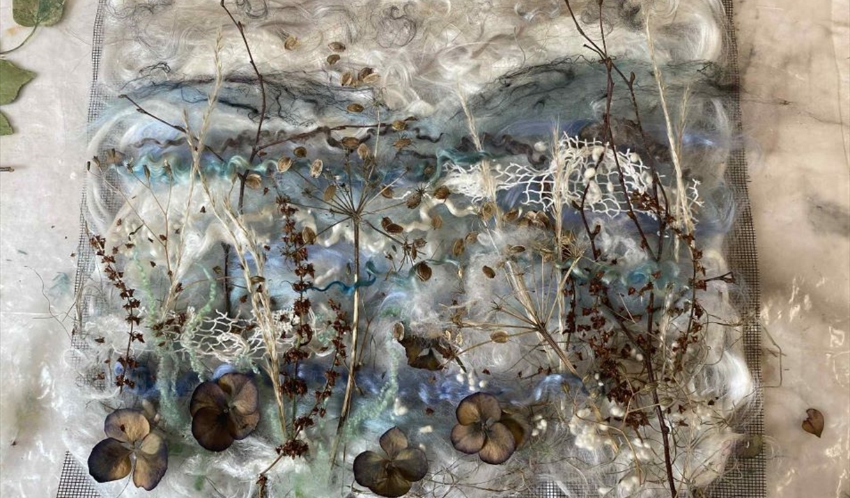 A fibre art made by Wendy Ann Stanger