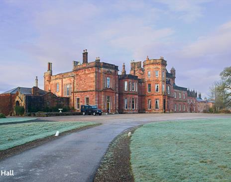 Exterior and Grounds at Netherby Hall in Longtown, Cumbria