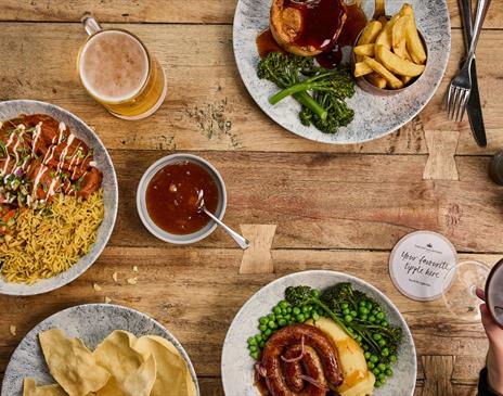 Food from The Angel Inn in Bowness-on-Windermere, Lake District