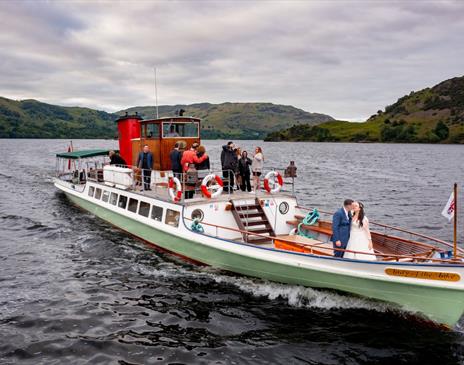 Ullswater 'Steamers' private wedding charter on Ullswater in the Lake District, Cumbria © Ben Barden
