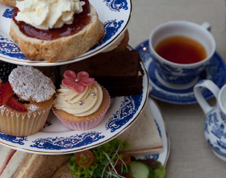 Enjoy afternoon tea at The World of Beatrix Potter in Bowness-on-Windermere, Lake District