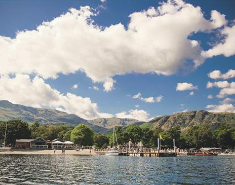 Views over Coniston Water from Coniston Boating Centre, Lake District