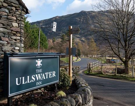 Signage at The Ullswater Inn in Glenridding, Lake District