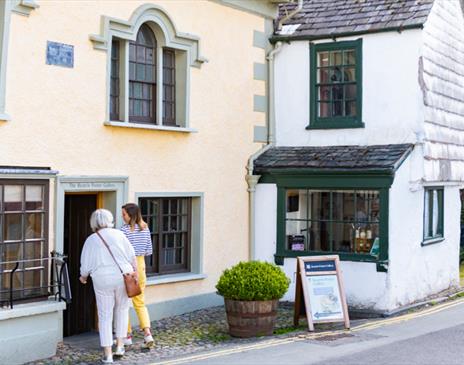 Street Entrance to Beatrix Potter Gallery in Hawkshead, Lake District