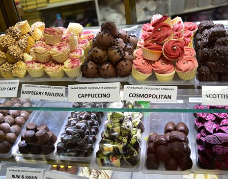 Selection of Chocolate goods from The Chocolate Factory Hawkshead in the Lake District