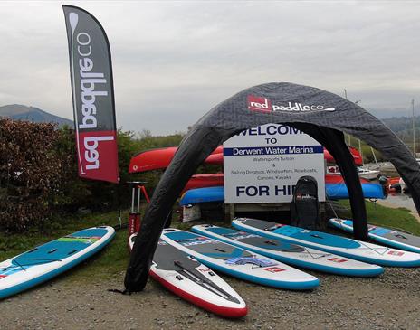 Paddleboard Hire at Derwentwater Marina in Keswick, Lake District