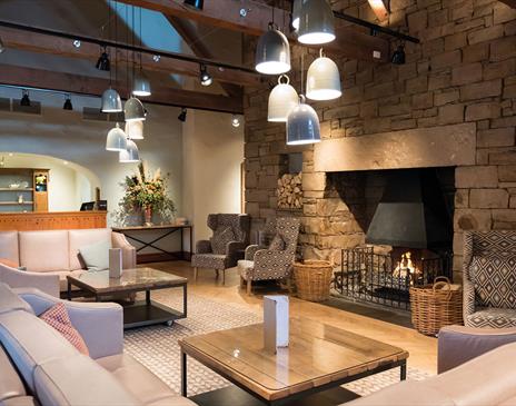 Lounge and Fireplace at North Lakes Hotel & Spa in Penrith, Cumbria