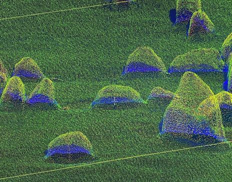 3D point cloud model of an outdoor heritage site in Cumbria