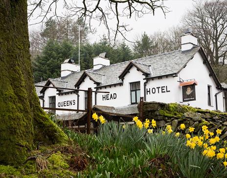 Exterior at The Queens Head in Troutbeck, Lake District