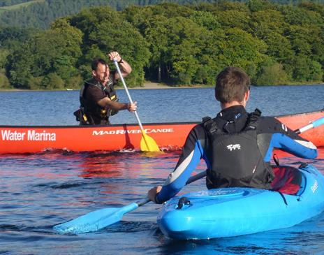 Canoe Hire at Derwentwater Marina in Keswick, Lake District