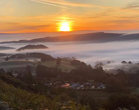 Sunsets near The Quiet Site Holiday Park in Ullswater, Lake District