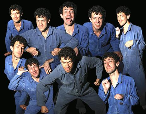 Multiples of Guy Masterson in different characters