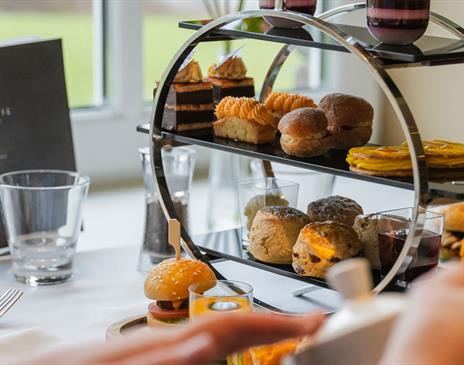 Afternoon Tea Spread at Daffodil Hotel & Spa in the Lake District, Cumbria