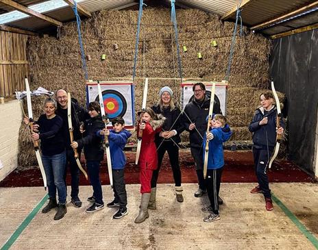 Indoor Archery at Keswick Climbing Wall in Keswick, Lake District