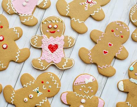Photo of Gingerbread Men, Promoting the Gingerbread Biscuit Decorating Event at Brewery Arts in Kendal, Cumbria