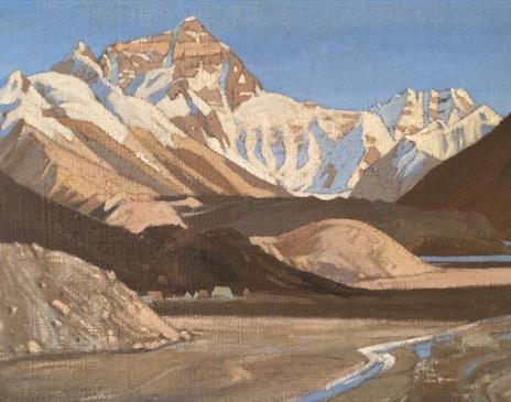 painting of Everest by Howard Somervell