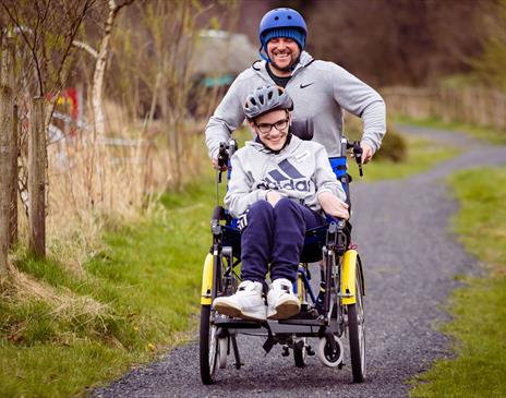 Visitors Enjoying Accessible Activities at Bendrigg Trust in the Lake District, Cumbria