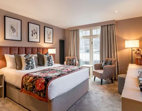 Double Bedroom at Borrowdale Gates Hotel in Grange near Keswick, Lake District