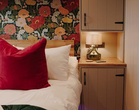 Double bedroom at Brackenslack Shepherds Huts in Maulds Meaburn, Cumbria