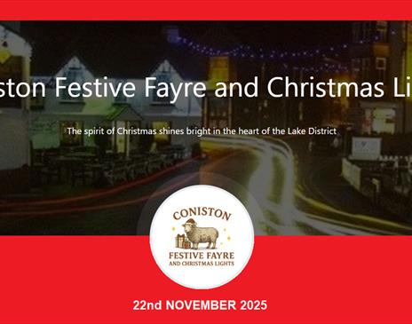 poster for "Coniston Festive Fayre and Christmas Lights"