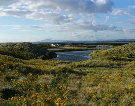 Views at South Walney Nature Reserve at Barrow-in-Furness in Cumbria