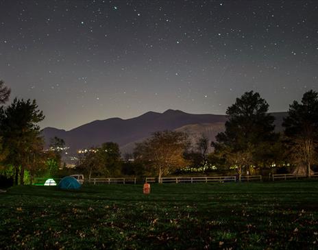Starry Dark Skies over Castlerigg Hall Caravan & Camping Park near Keswick, Lake District © David D Jackson