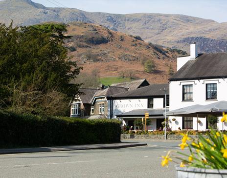 Exterior of The Crown Inn in Coniston, Lake District