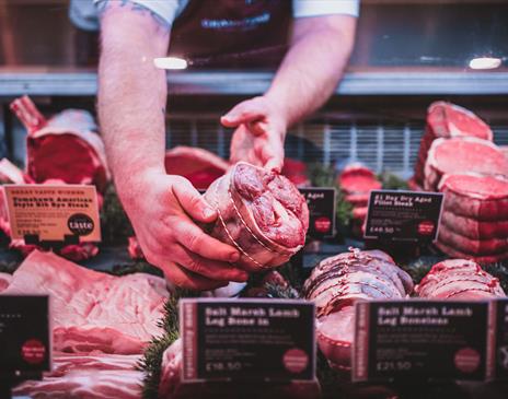 Meat at Cranstons Cumbrian Food Hall in Penrith, Cumbria