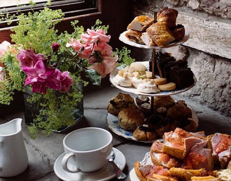 Afternoon Tea at the Dalemain Tearoom in Penrith, Cumbria