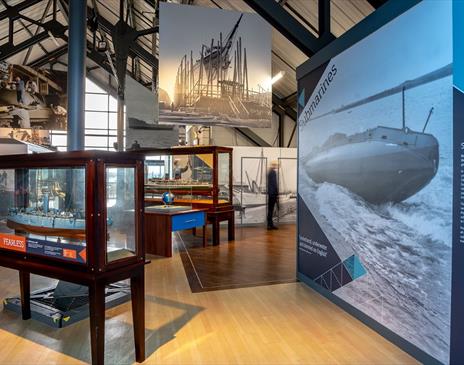 Exhibits at The Dock Museum in Barrow-in-Furness, Cumbria