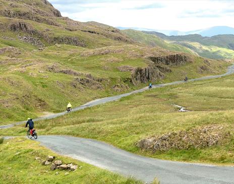 Cycling the Wrynose Pass with E-Bike Safaris Ltd in the Lake District, Cumbria