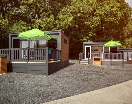 Exterior of Glamping Pods at Coniston Park Coppice in Coniston, Lake District