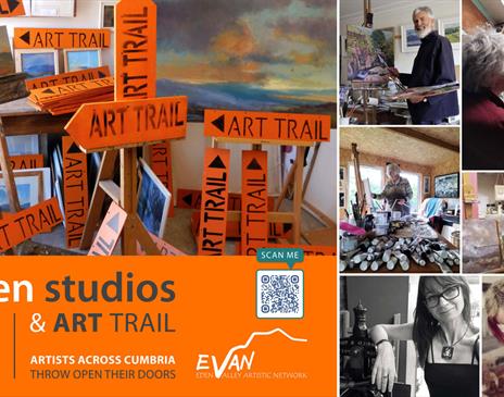 Poster for the EVAN Open Studios & Art Trail in the Lake District, Cumbria