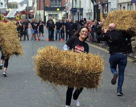 Participants in the Winter Droving Festival by Eden Arts in Penrith, Cumbria