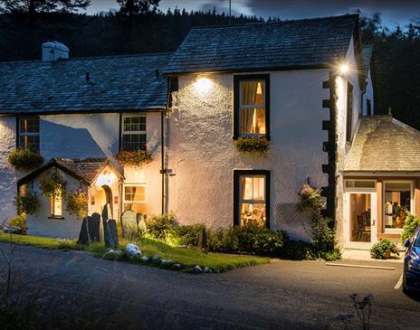 Nighttime Exterior at The Cottage in the Wood near Braithwaite, Lake District