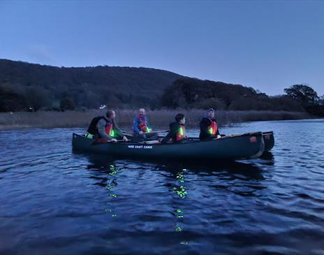 Family Dark Sky Canoeing on Coniston Water