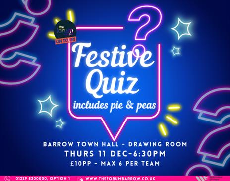 Festive Quiz + Pie and Peas