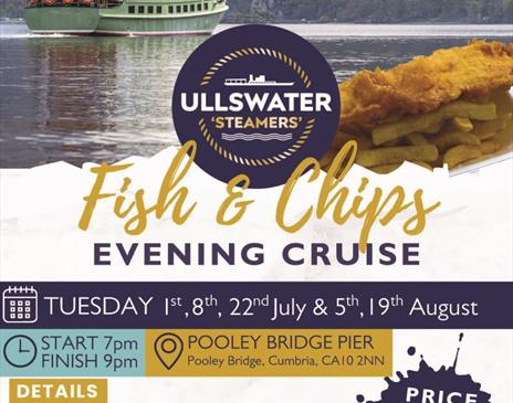Fish & Chip Supper Cruises from Pooley Bridge