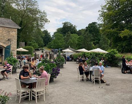 The Courtyard Cafe at Holker Hall and Gardens near Grange-over-Sands, Cumbria