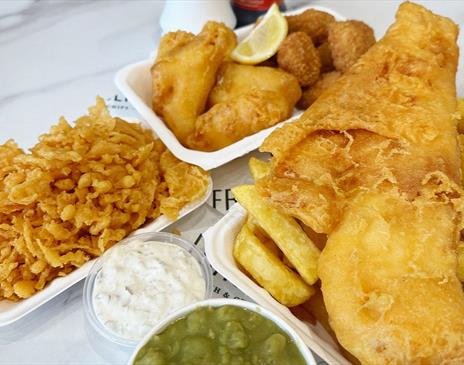 Fish & Chips from Frasers Fish & Chip Shop in Egremont, Cumbria