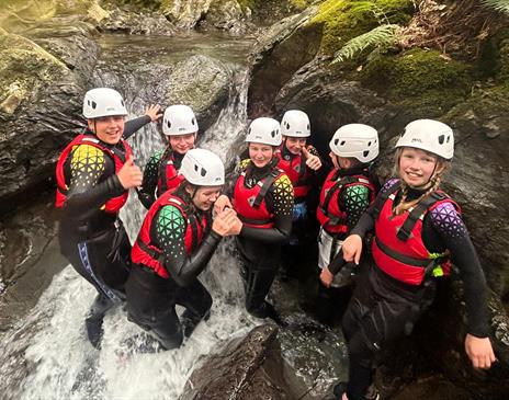 Visitors Ghyll Scrambling with Genuine Adventures in the Lake District, Cumbria
